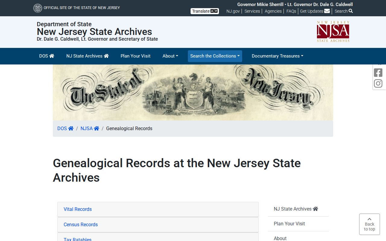 Willingboro previous residents research in New Jersey State Archives genealogical collections