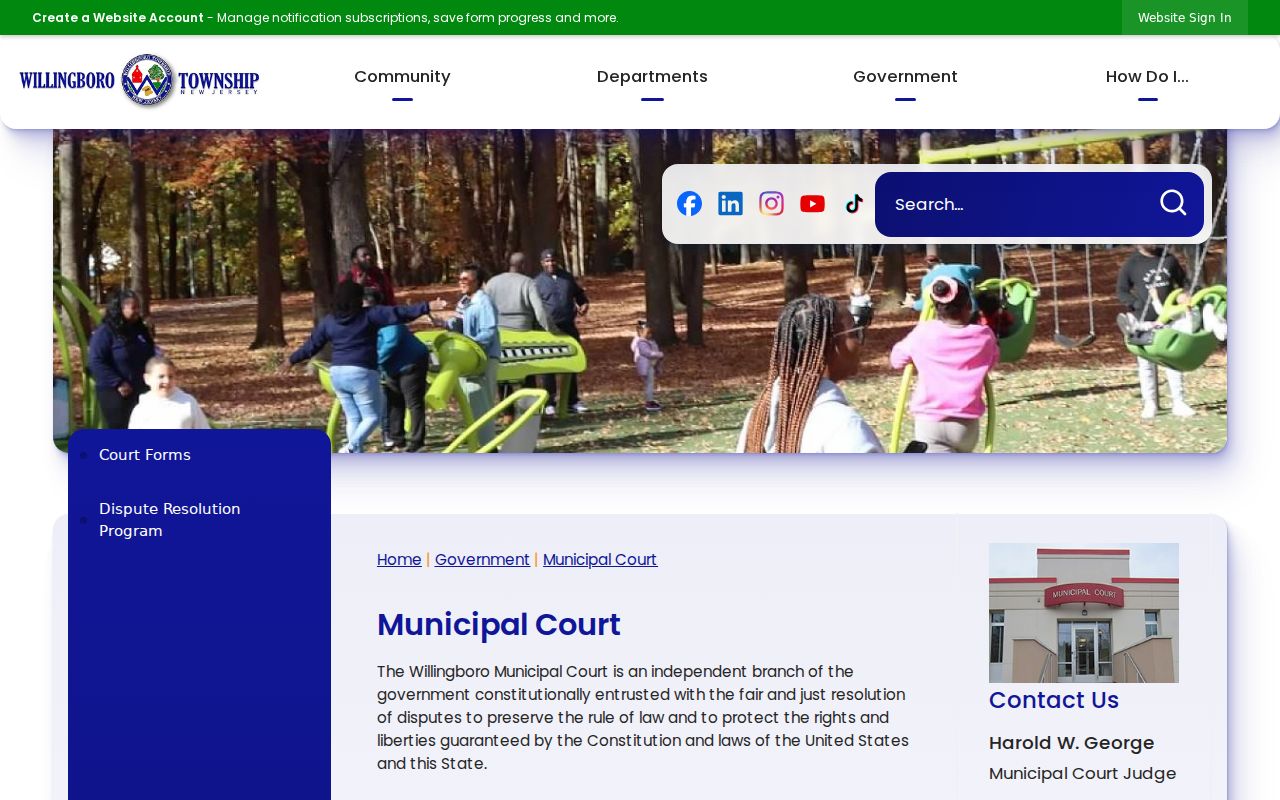 Willingboro resident lookup image of Willingboro Municipal Court information