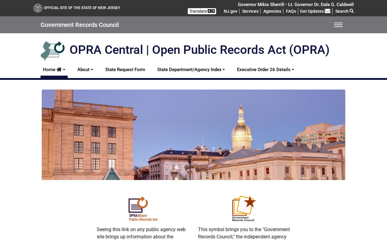 Willingboro residents directory reference to New Jersey OPRA guidance